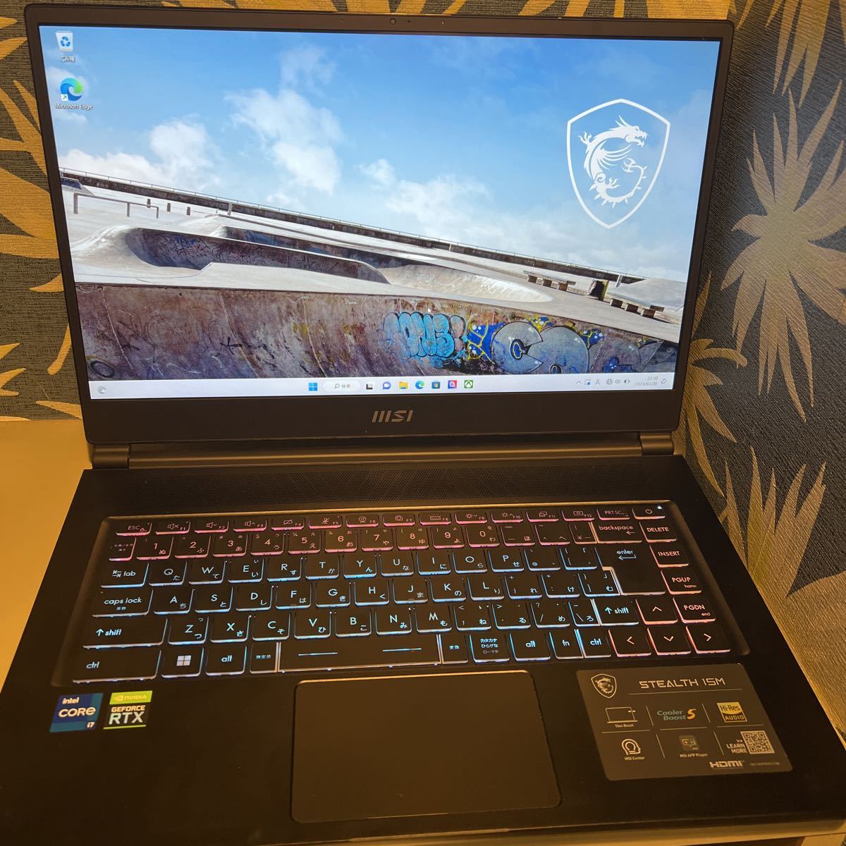 MSI エムエスアイ Stealth-15M ゲーミングノートPC Win11 Home Core i7