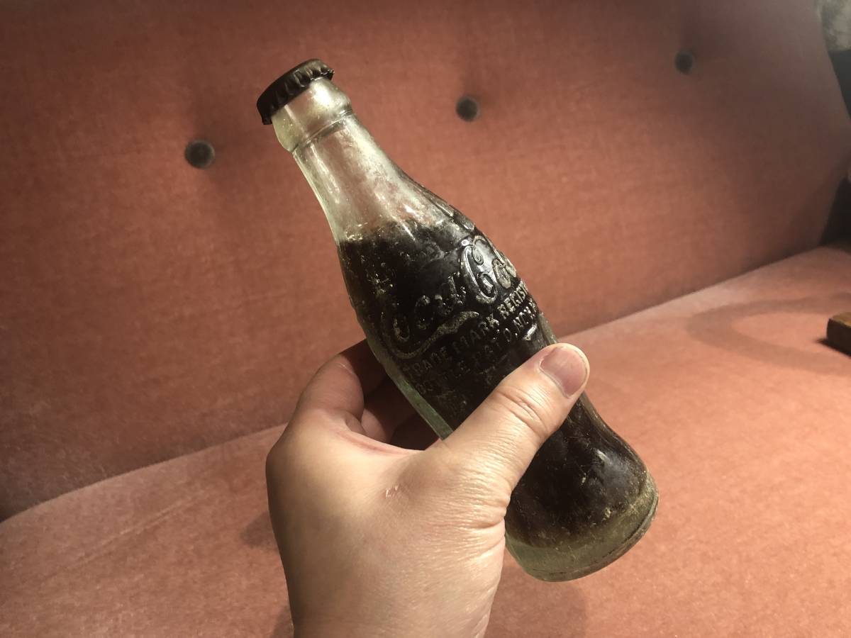 超超稀少 1924年 コカ・コーラ 瓶 ボトル 中身入り ビンテージ コーラ