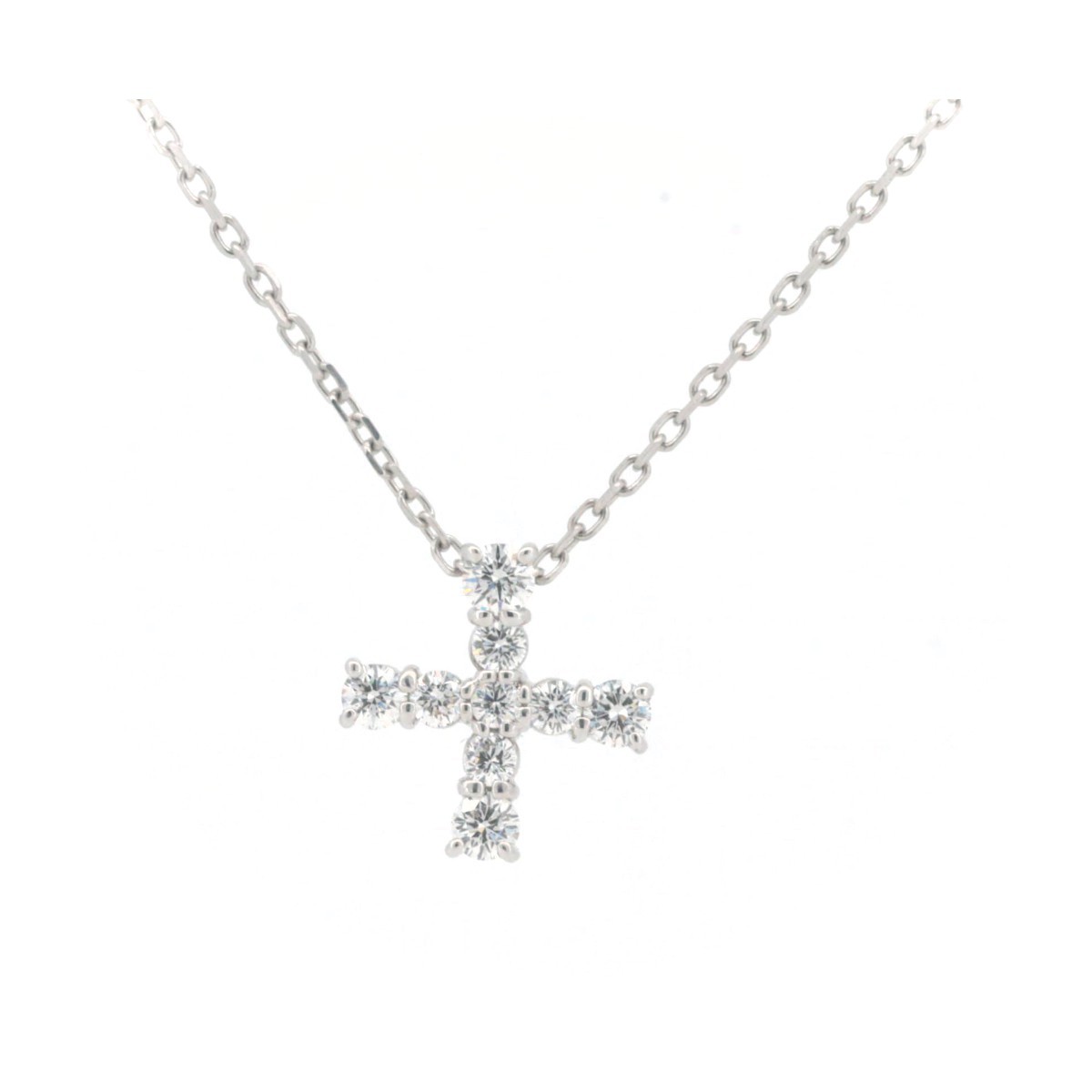 【初売り】 0.31ct ネックレス クロス ダイヤモンド ミキモト K18WG(18金 質屋出品 ホワイトゴールド) ネックレス、ペンダント、チョーカー 【初売り】 0.31ct ネックレス クロス ダイヤモンド ミキモト K18WG(18金 質屋出品 ホワイトゴールド) ネックレス、ペンダント、チョーカー