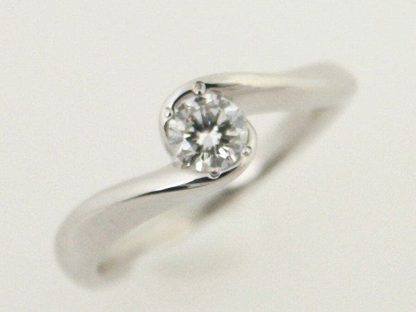 かわいい！ レディース 指輪 ダイヤモンド リング 6号 Pt950(プラチナ 白金) 0.173ct 中古 質屋出品 4℃ ヨンドシー 指輪