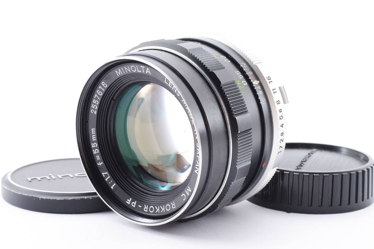 SALE】 MINOLTA MC ROKKOR-PF f1.7 55mmマニュアルフォーカスレンズ