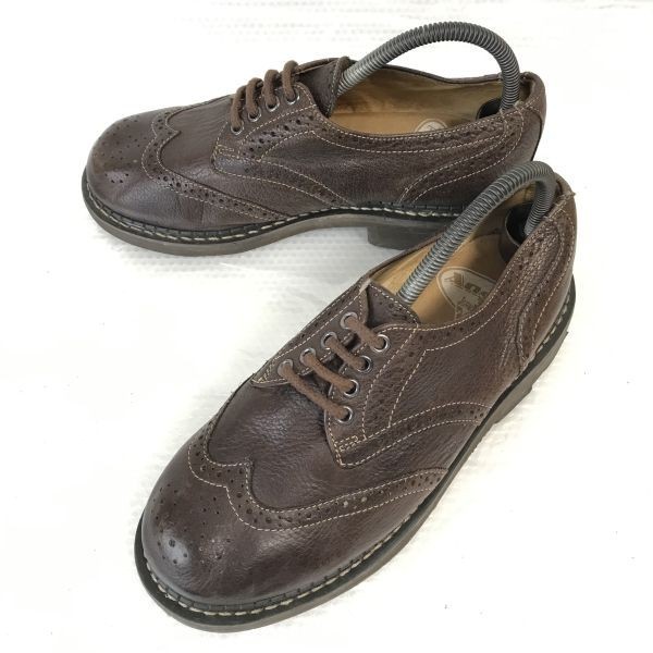 ポーランド製/Vintage☆JOHN FLUEVOG/ジョンフルーボグ☆本革/グッドイヤー製法/ウイングチップ【8/26.5茶/BROWN】dress shoes◎CC-97