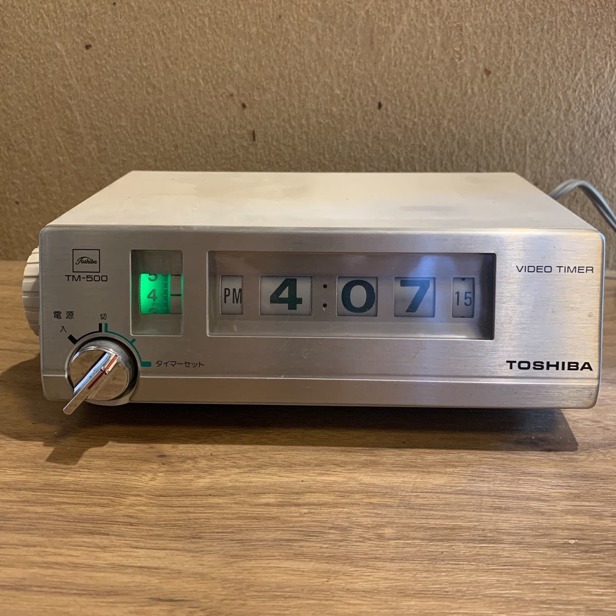 昭和レトロ 通電確認 TOSHIBA 東芝 ビデオタイマー TM-500 B60HZ