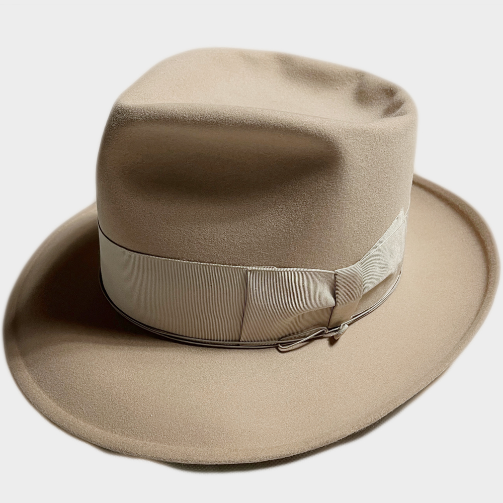 高い素材】 STETSON 50's 極上BIG! 59.5CM レア ハット HAT