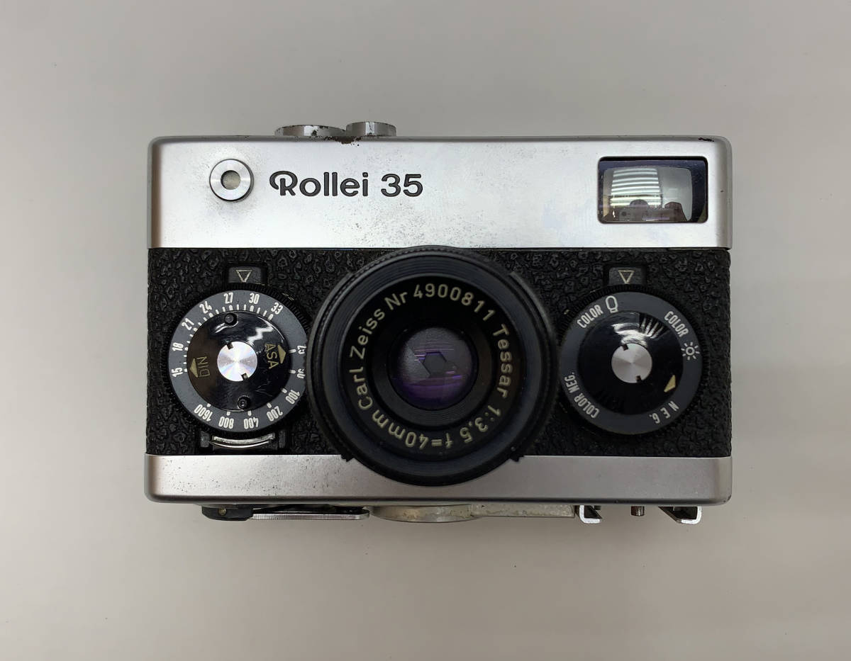 Rollei 35 Carl Zeiss Tessar 1:3.5 f=40mm ローライ フィルムカメラ 欠損あり 部品取りジャンク