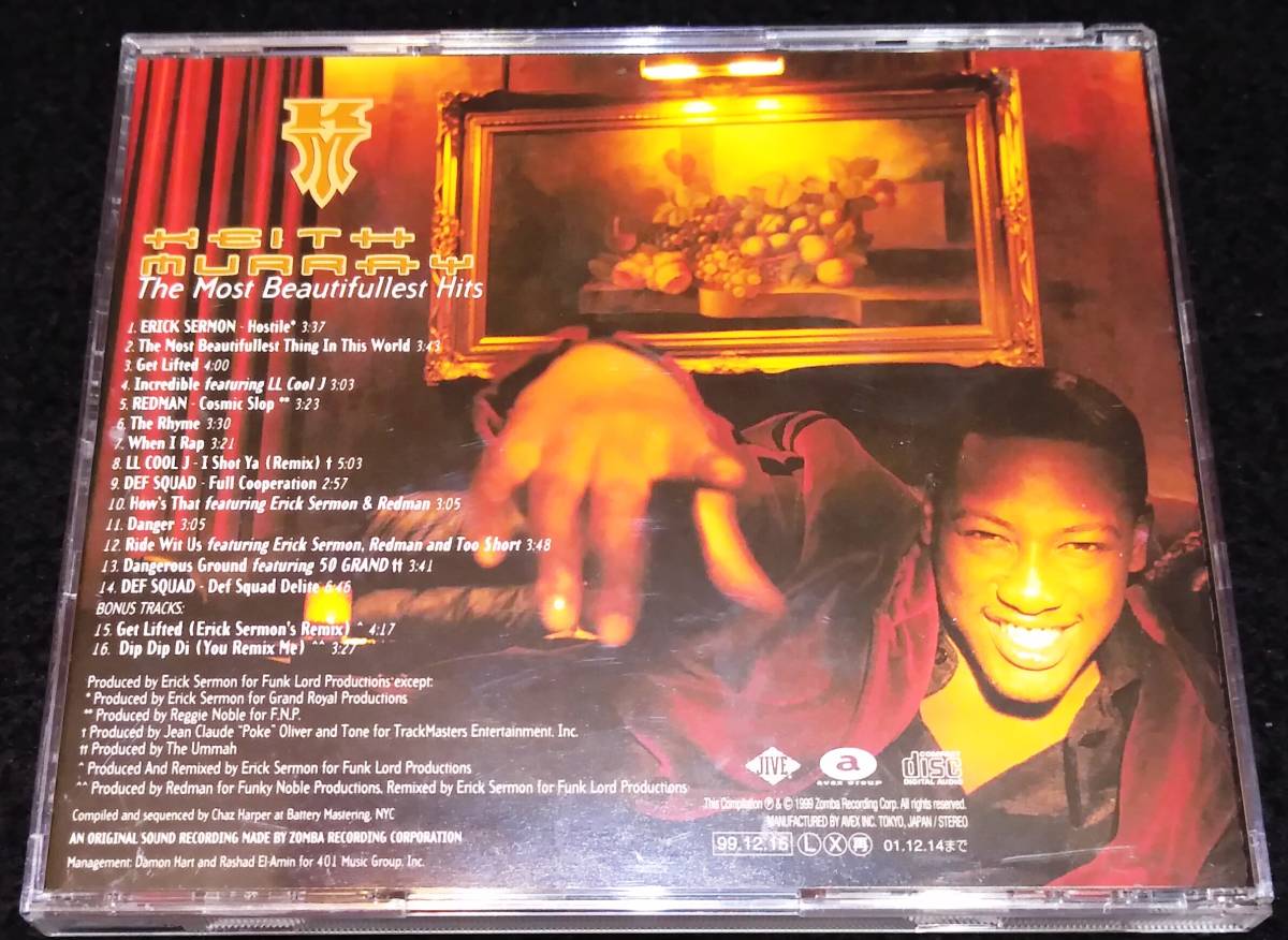 Keith Murray / The Most Beautifullest Hits☆国内帯・和訳(+2 Keith Murray / The Most Beautifullest Hits☆国内帯・和訳(+2