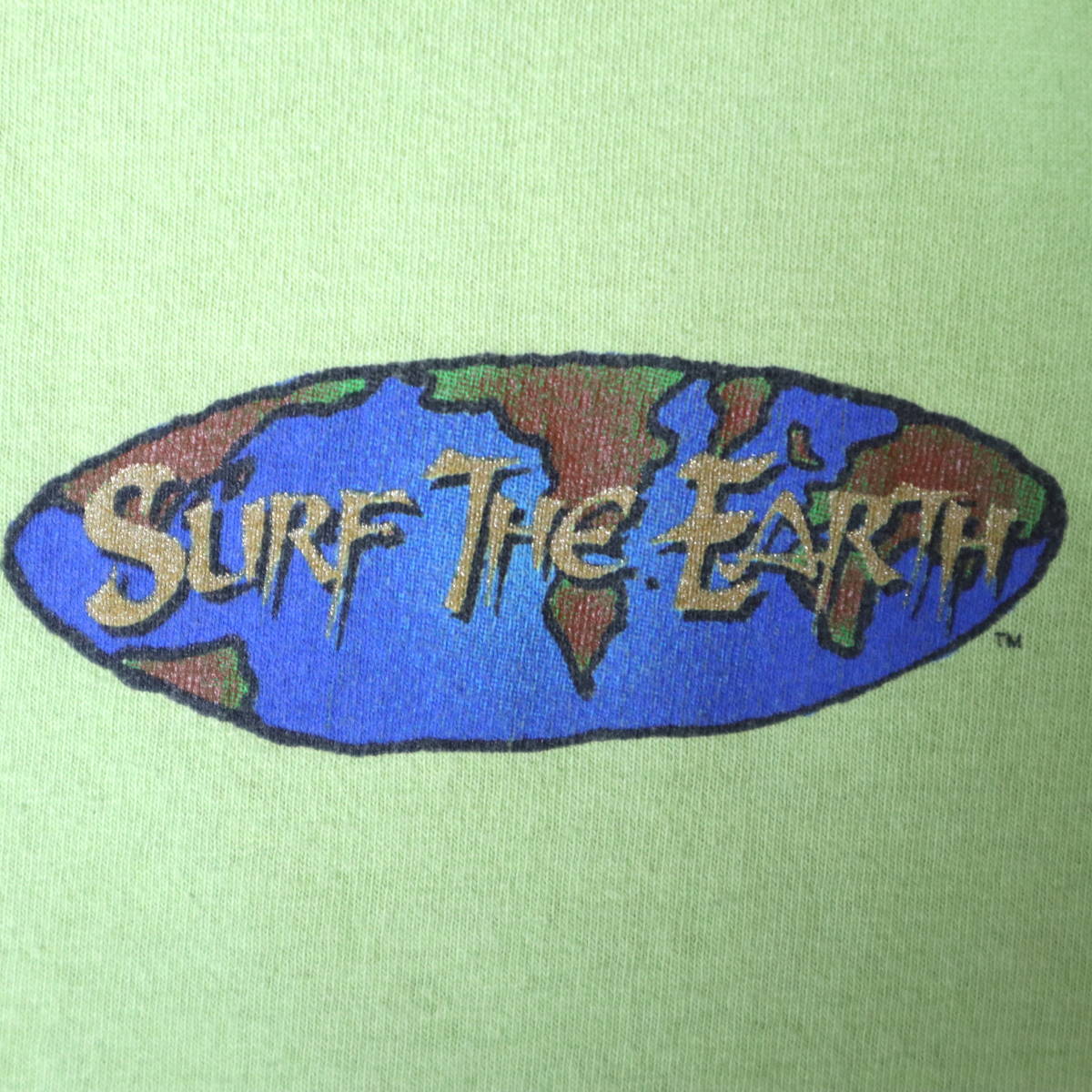 90s SURF THE EARTH リンガー Tシャツ vintage サーフT スケートT バンドT supreme HOOK-UPS JIMMY’Z POWELLPERALTA fuct SerialKiller_画像2