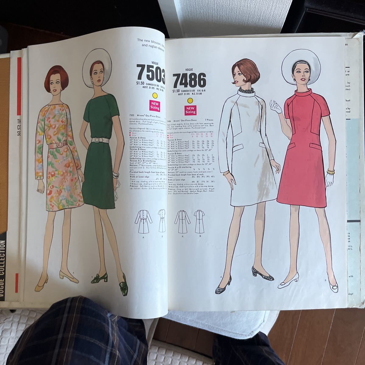 VOGUE1969 year collection book Vogue meido in USA New York Vintage Old Vintage book materials 