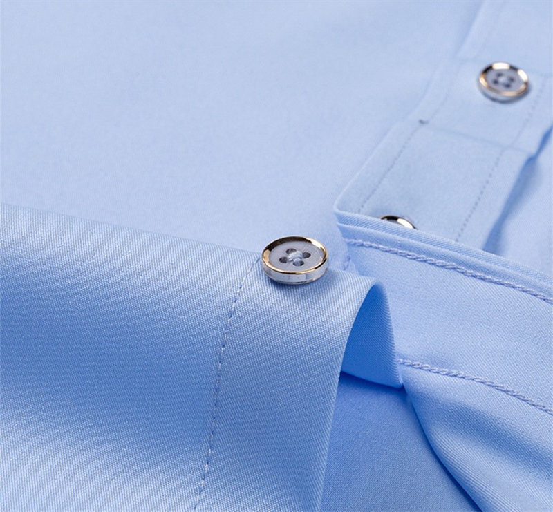 D908-M新品DCKMANY■カラーマッチング 長袖シャツ メンズ ドレスシャツ ノーアイロン ワイシャツ シルクのような質感/ピンク_画像5