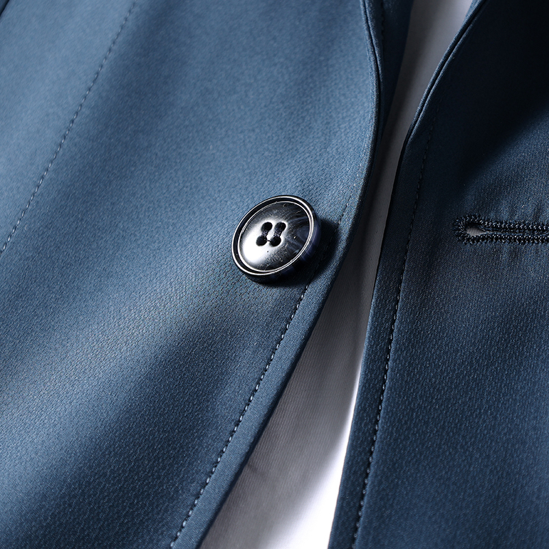 P207-2XL新品 テーラードジャケット メンズ 撥水 無地 薄手 カジュアル ジャケット 春夏 通勤 日常 紳士 ブレザー アウター/ブルーの画像8