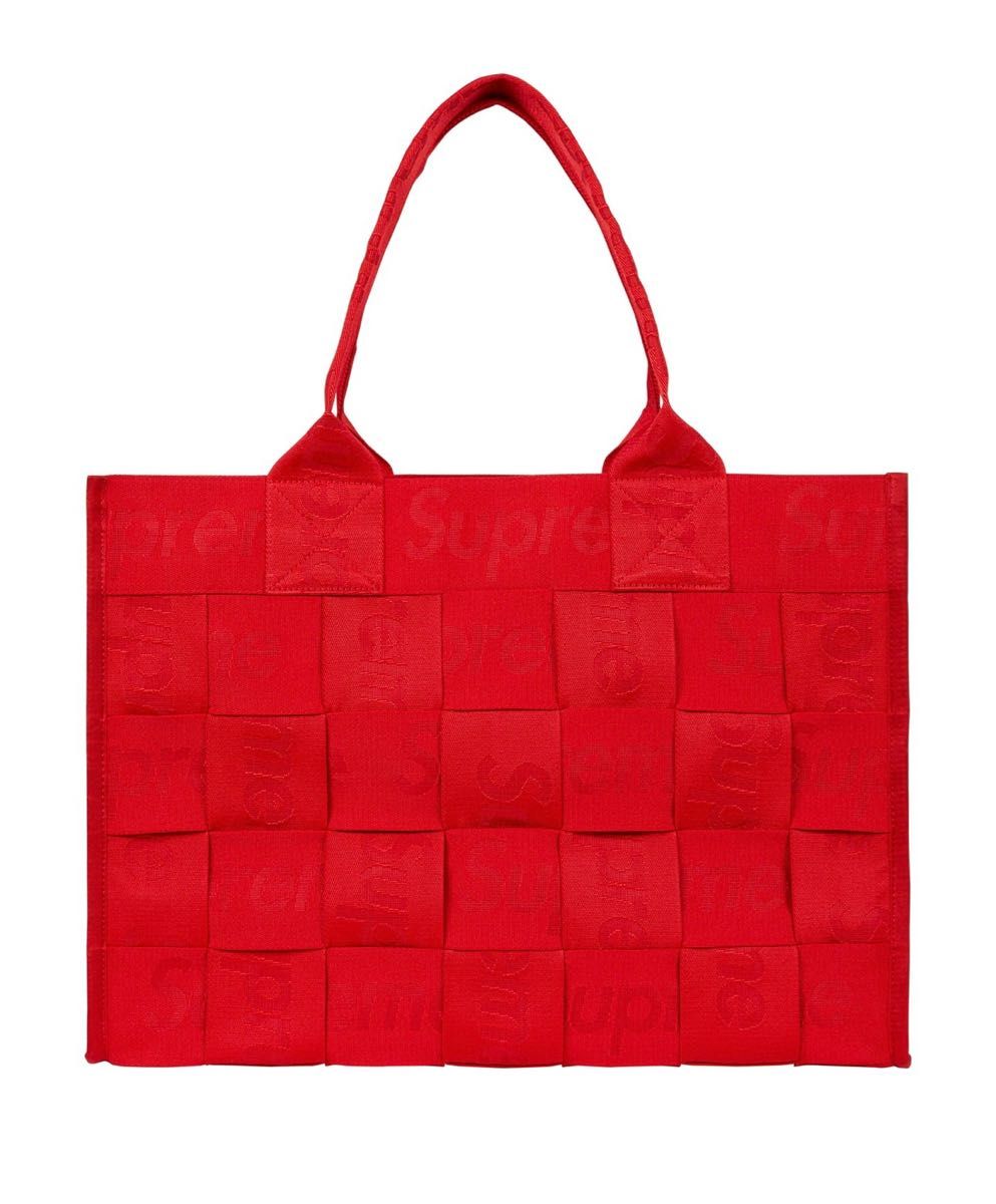 『Supreme』/シュプリーム Woven Large Tote トートバッグ 赤 RED