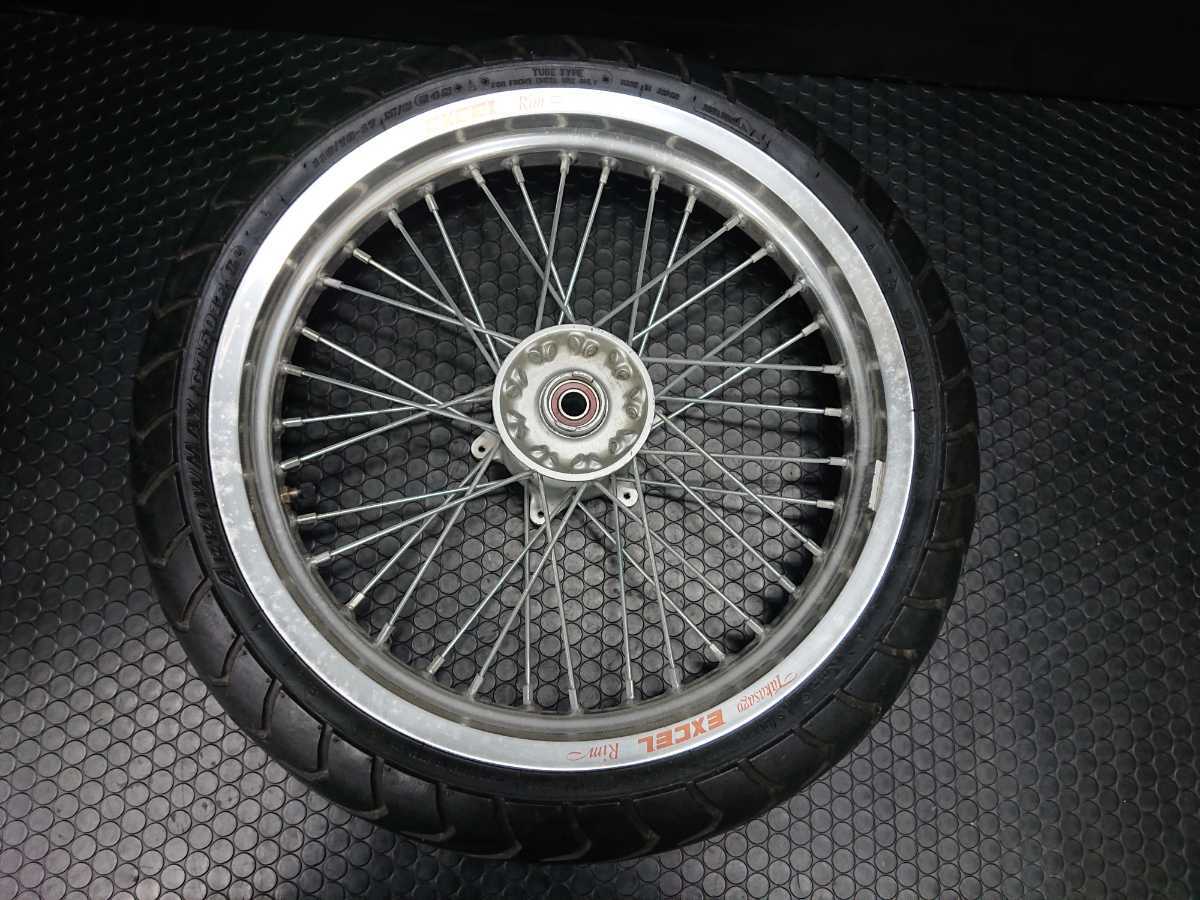 [RMX250S(SJ14A-102) taking out ] after market EXCEL(takasago) motard for aluminium rim front wheel 17xMT2.50{ tire extra } rare parts / ahead of time 