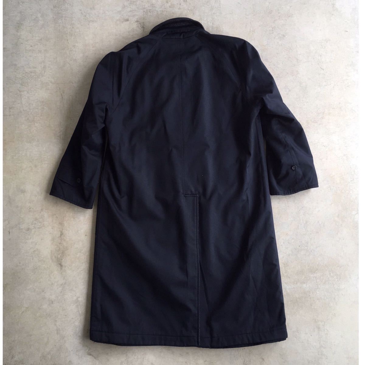 【Burberrys】バーバリー ツイードウールコート/イングランド製 リバーシブル 一枚袖 ステンカラーコート 46-SHORT ヴィンテージ70s80s90s_画像9