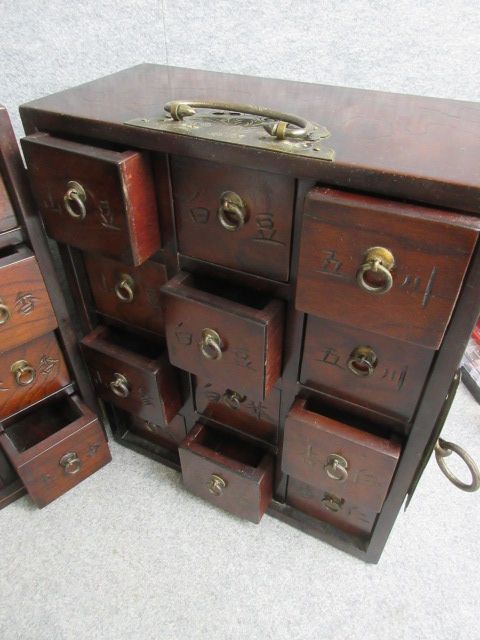 [.]32786 Joseon Dynasty medicine chest of drawers 2. break up keyaki made medicinal herbs medicine .. medicine medicine box Oriental medicine 