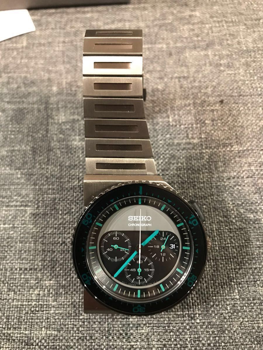 Giugiaro精工精工腕錶僅限2500本綠色報價保修 原文:ジウジアーロ セイコー SEIKO 腕時計 限定2500本 グリーン クオーツ 保証書付き