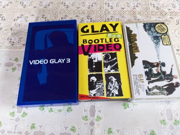 GLAY ビデオ３本　GLAY３　GLAY BOOTLEG　VIDEO　　サバイバル　VHSビデオ　_画像1