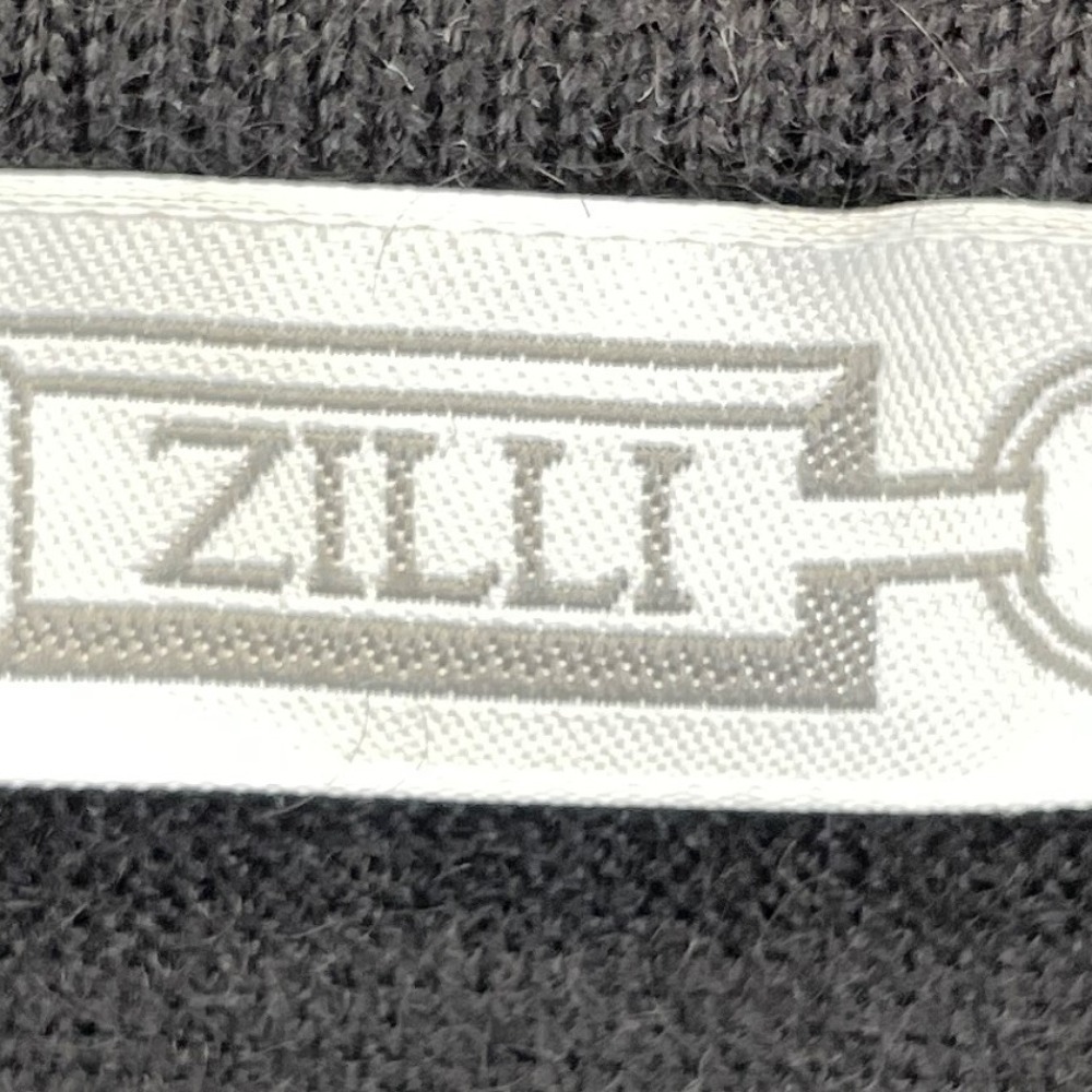 ZILLI ジリー 黒 カシミヤ混 レザー 薄手ニットソー ブラック 56 トップス カシミア メンズ 中古_画像4