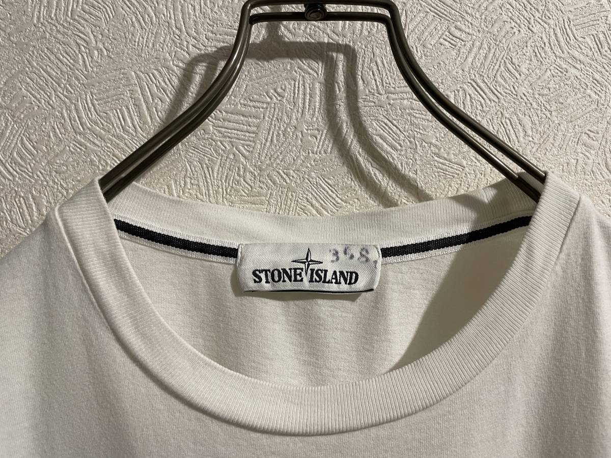 ◯ STONE ISLAND リフレクター バック ロゴ Tシャツ / ストーンアイランド ウィンドローズ カットソー ホワイト 白 S Mens #Sirchive_画像10