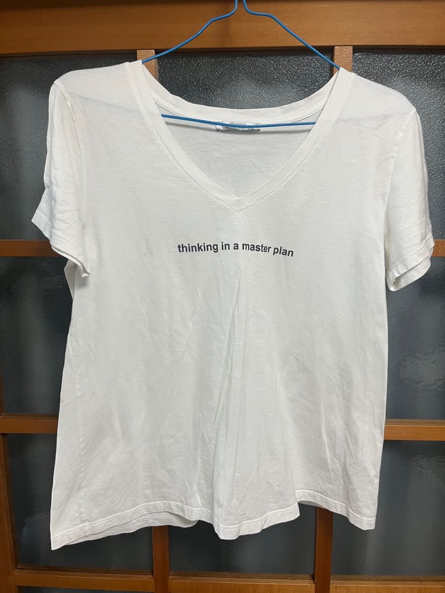 ZARA  VネックTシャツ 半袖Tシャツ Sサイズ