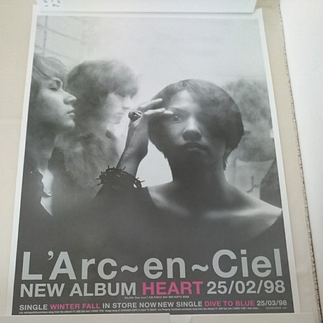 L'Arc～en～Ciel 30th HEART ハート B2 復刻ポスター