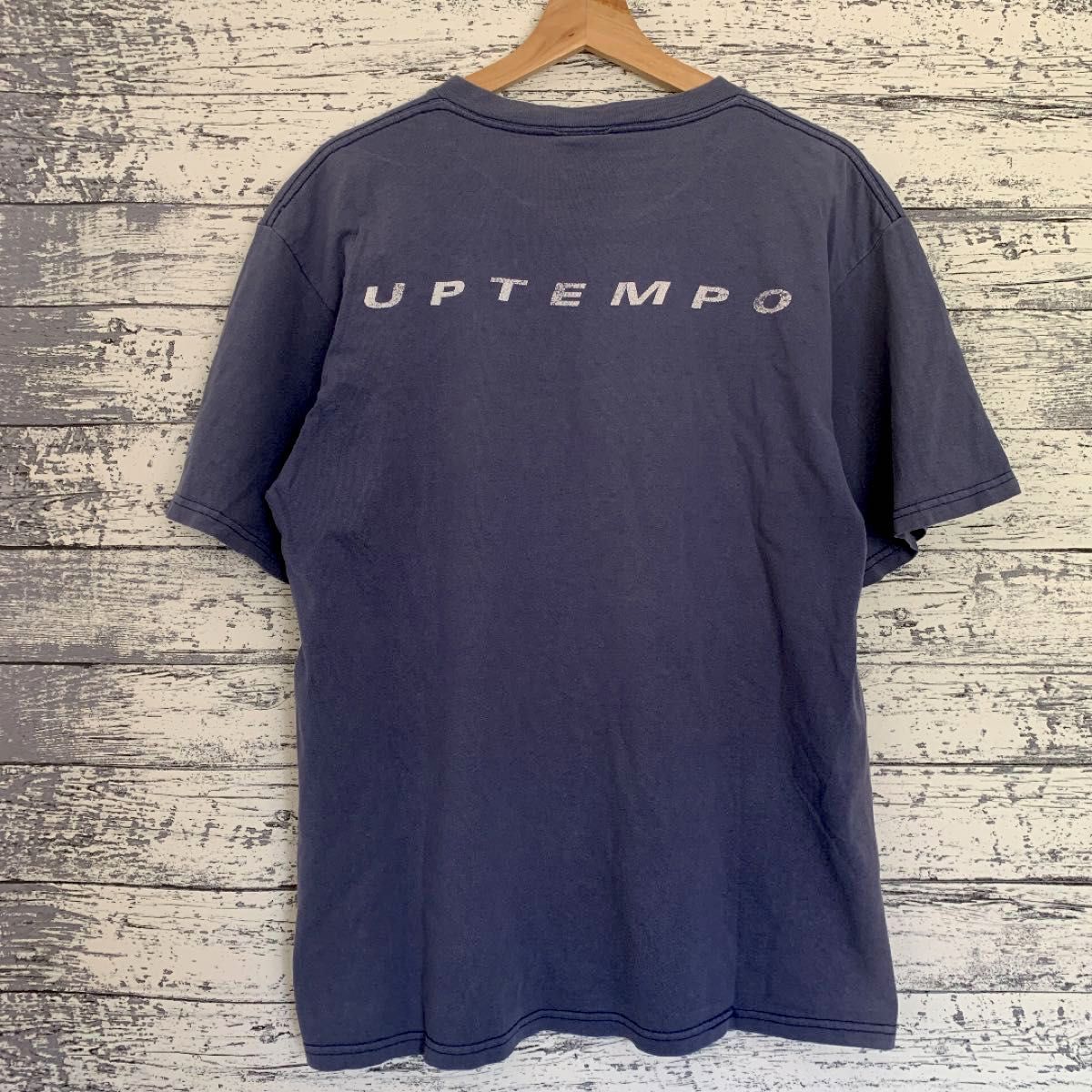 NIKE　UPTEMPO Tee　MADE IN U.S.A　白タグ　ワンポイントロゴ　バックプリント　アップテンポ