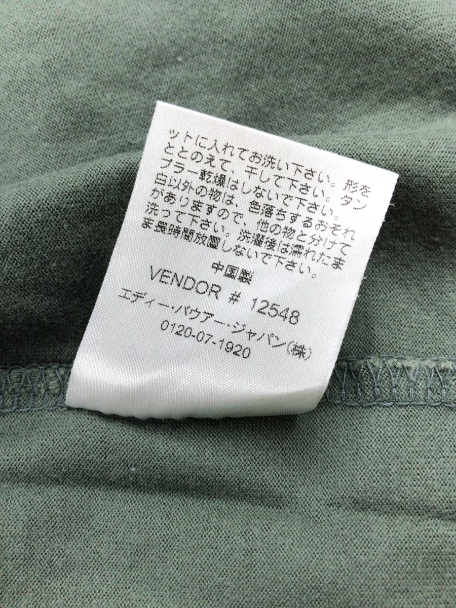 Eddie Bauer エディーバウアー 半袖Tシャツ グレイッシュグリーン メンズ XSサイズ 23072003_画像5