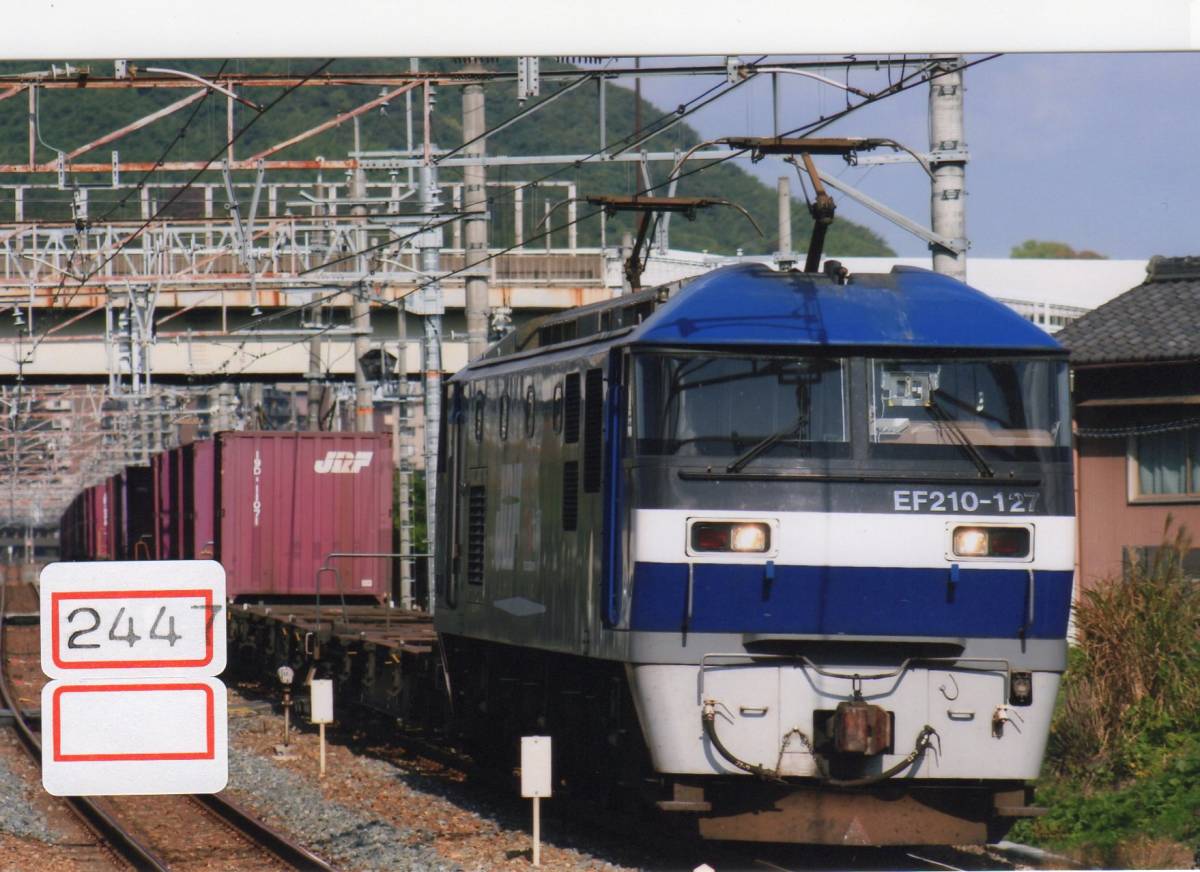 【鉄道写真】[2447]JR貨物 EF210 127 2008年11月頃撮影、鉄道ファンの方へ、お子様へ_画像1