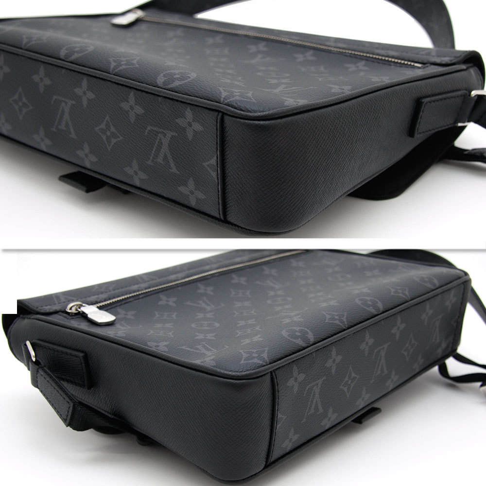 中古美品 ルイヴィトン LOUIS VUITTON ショルダーバッグ モノグラム エクリプス メッセンジャー タイガラマ M30746 黒 ブランド メンズ_画像4