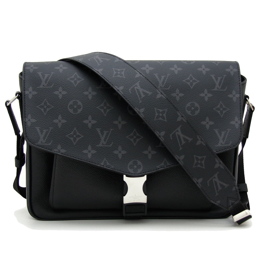 中古美品 ルイヴィトン LOUIS VUITTON ショルダーバッグ モノグラム エクリプス メッセンジャー タイガラマ M30746 黒 ブランド メンズ_画像1