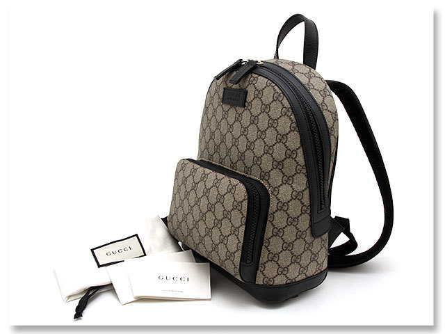 中古美品 グッチ GUCCI リュック GGスプリーム キャンバス スモール