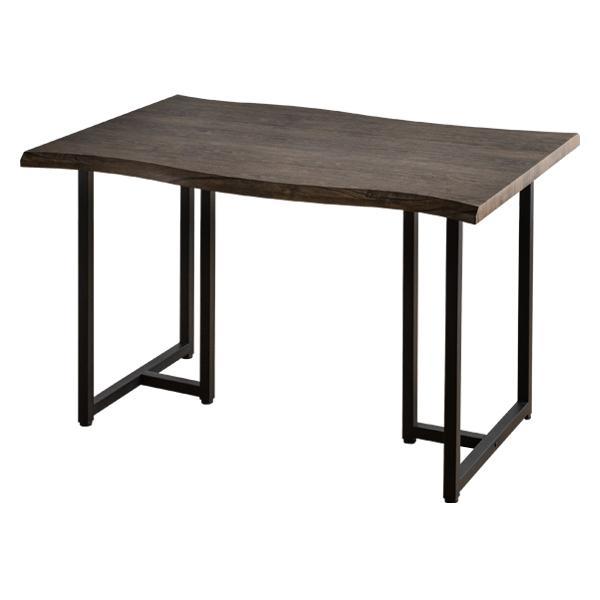 新品 ダイニングテーブル テーブル 一枚板風 なぐり入り 厚み30㎜ 重厚感/新築 新居 引越し 新生活 アイアン脚/3サイズ x 3色対応/送料無料_ブラウン色