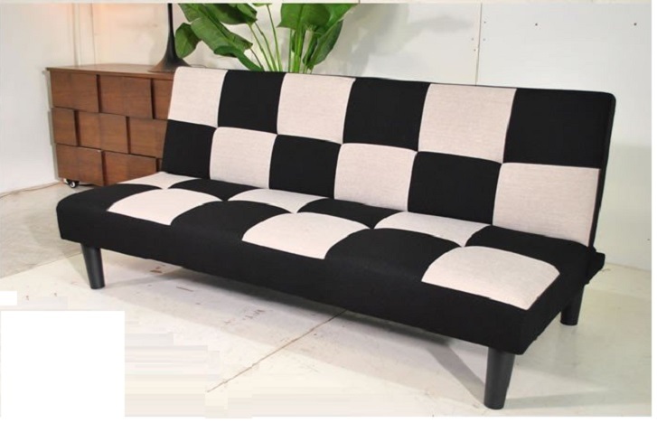  new goods / free shipping /. repairs easy to do synthetic leather / sofa bed 3 -step reclining / check pattern / new life new . finding employment one person part shop one person living 2 color correspondence 