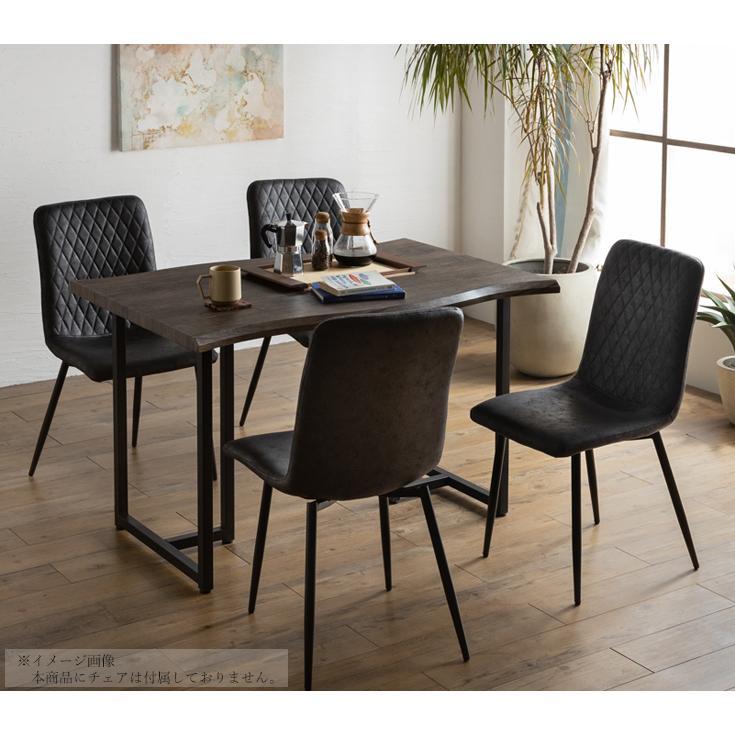 新品 一枚板風 ダイニングテーブル テーブル なぐり入り 厚み30㎜ 重厚感/新築 新居 引越し 新生活 アイアン脚/3サイズ x 3色対応/送料無料_120サイズテーブル