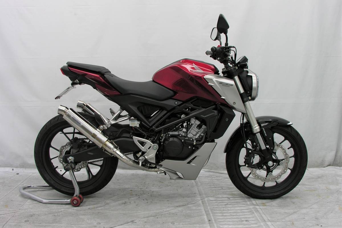 ホンダ／HONDA　CB125R（JC79）用左右2本出しマフラー90Φスリムタイプ_画像4