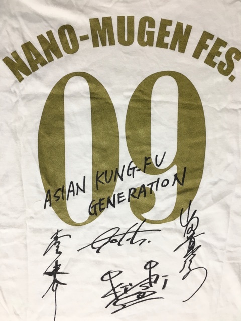 サイン入り NANO-MUGEN FES.2009 アジアンカンフージェネレーション Tシャツ【ネコポス可能】_画像4