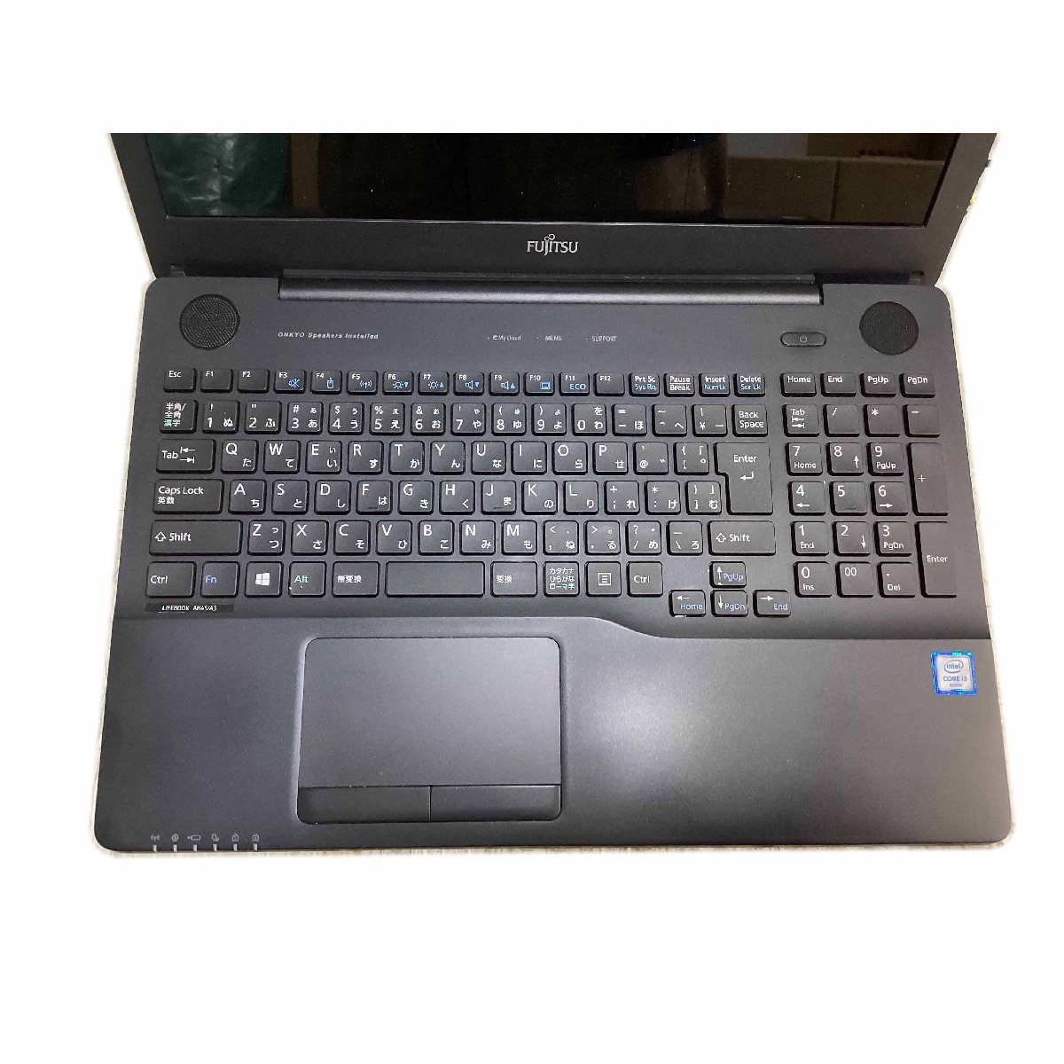 中古品 fujitsu AH45/A3 第6世代 Core i3 6100U 2.3GHz 8GB HDD 1TB Blu-ray(BD-RE)搭載 Windows10Home LIFEBOOK ノートパソコン I83_画像2