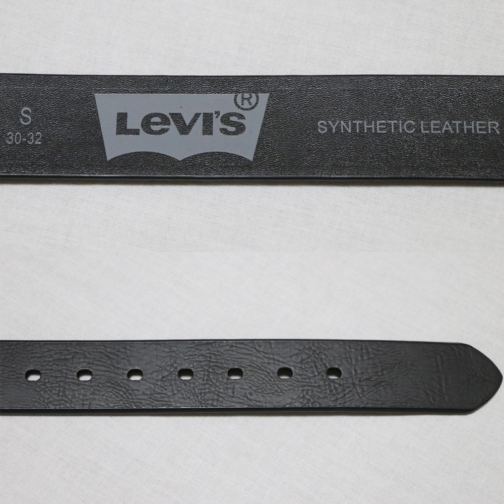 アメリカ購入 新品 LEVI'S リーバイス 本革 ベルト アンティークシルバー 黒 30-32_画像4