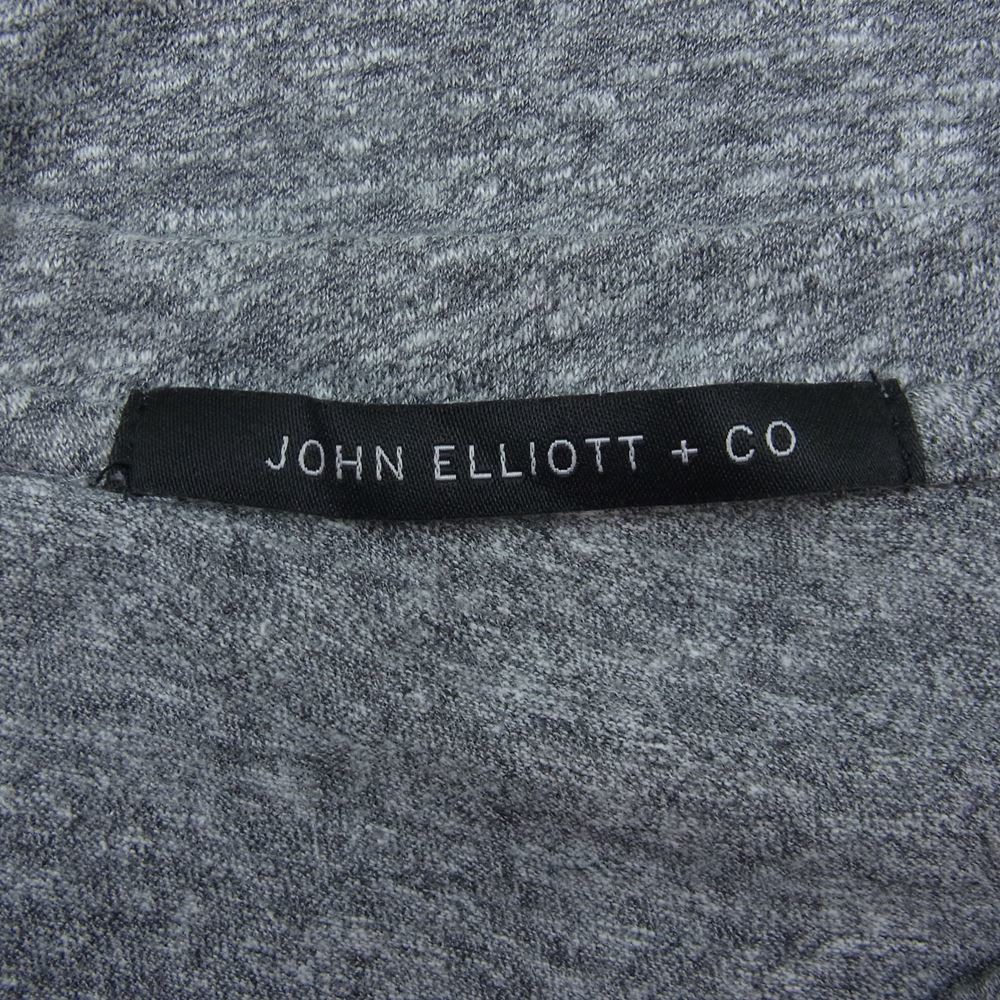 JOHN ELLIOTT ジョンエリオット メランジ 霜降り ロング カットソー Tシャツ グレー系 0【中古】_画像4