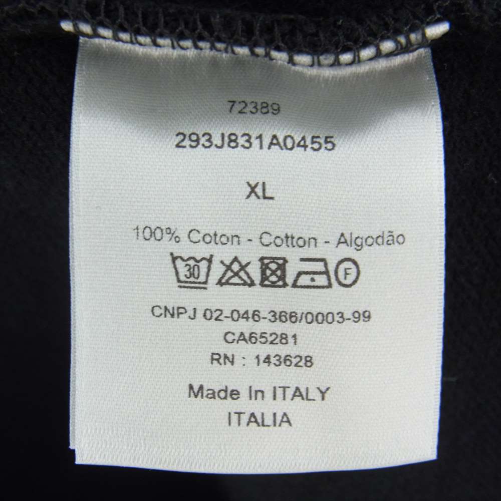 Dior ディオール 22AW 293J831A0455 ロゴ刺繍 ポロシャツ ブラック系 XL【中古】_画像4