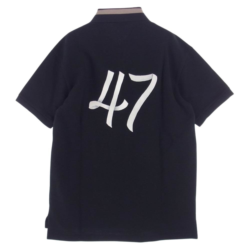 Dior ディオール 22AW 293J831A0455 ロゴ刺繍 ポロシャツ ブラック系 XL【中古】_画像2