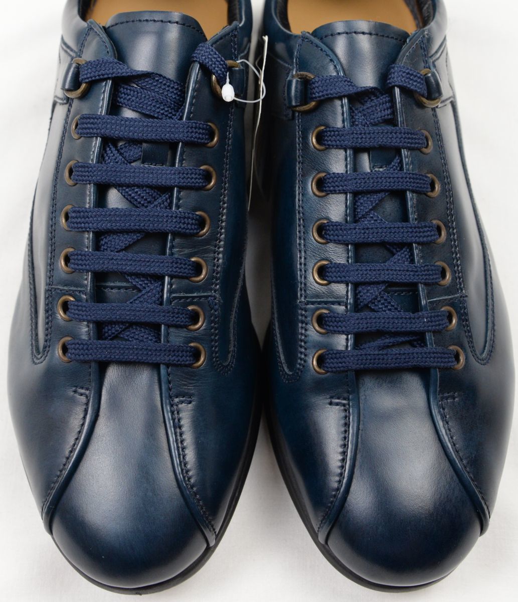 * regular price 30800 jpy madrasma gong s men's leather sneakers ( navy blue,24.5,M5005G,GORE-TEX, made in Japan ) new goods 