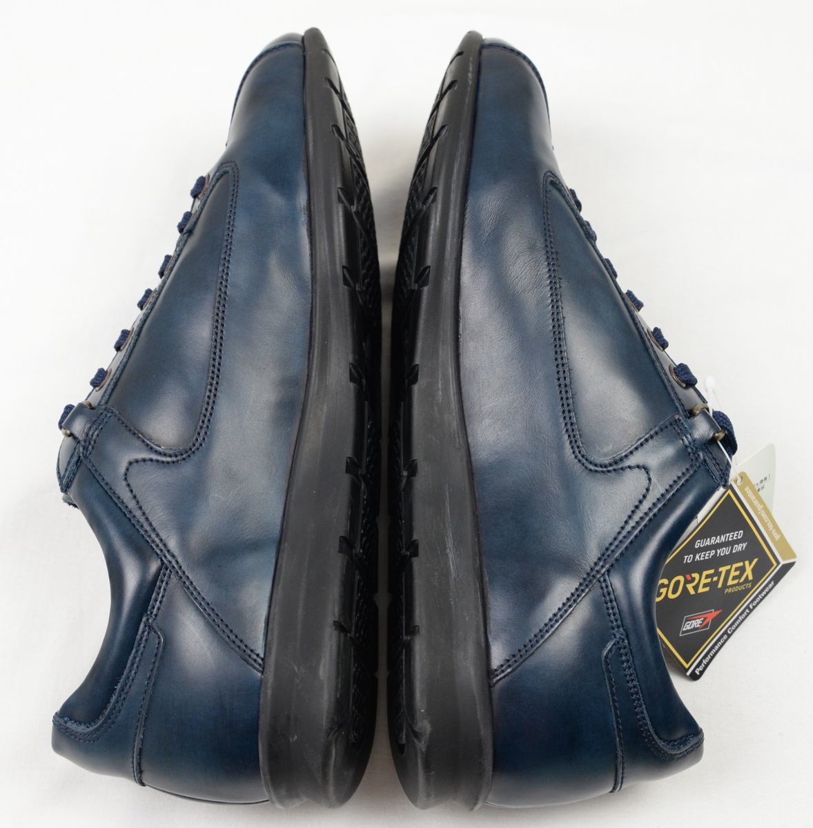 * regular price 30800 jpy madrasma gong s men's leather sneakers ( navy blue,24.5,M5005G,GORE-TEX, made in Japan ) new goods 