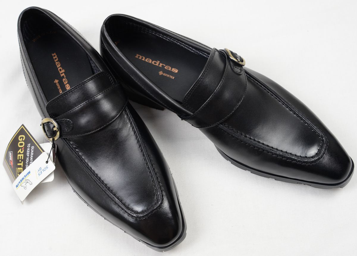 * regular price 33000 jpy madrasma gong s Gore-Tex foot wear buckle attaching slip-on shoes shoes ( black,25.0,M5004G,GORE-TEX, made in Japan ) new goods 