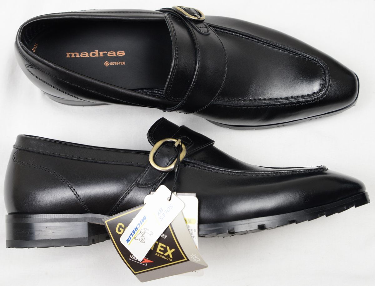 * regular price 33000 jpy madrasma gong s Gore-Tex foot wear buckle attaching slip-on shoes shoes ( black,25.0,M5004G,GORE-TEX, made in Japan ) new goods 