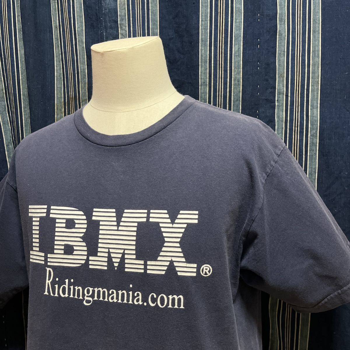 ridingmania ibmx tshirt ライディングマニア tシャツ アメリカ製 beneficial organiccotton organic オーガニックコットン 企業tシャツ m