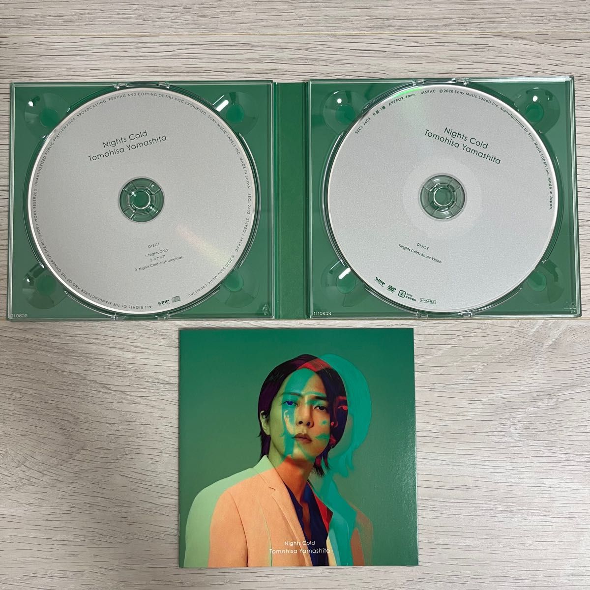 初回生産限定盤B デジパック仕様 12Pブックレット 山下智久 CD+DVD/Nights Cold