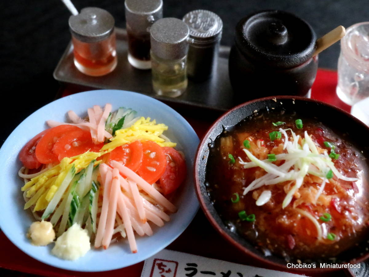 ちょび子★ミニチュア★冷やし中華激辛ラーメン_画像8