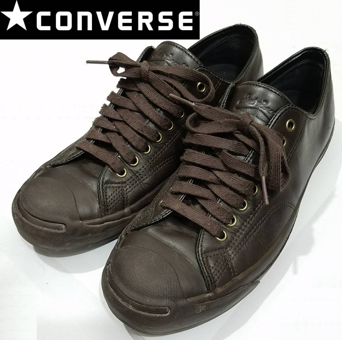 50%OFF 送料710円~(即決は送料無料)CONVERSEジャックパーセル レザー