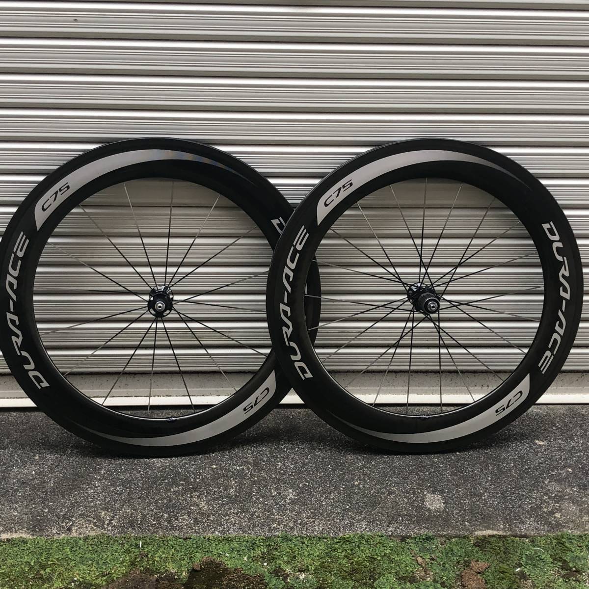 中古 SHIMANO DURA-ACE シマノ デュラエース WH-9000-C75-TU カーボンディープリムホイールセット 送料無料