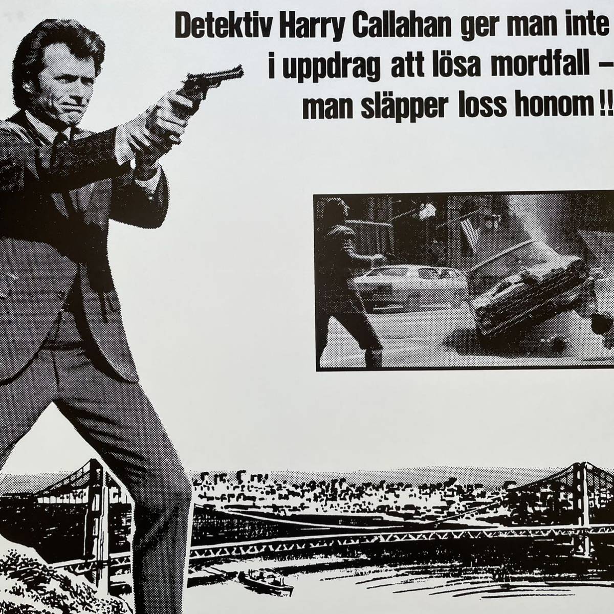 ポスター『ダーティハリー』（Dirty Harry）#2 スウェーデン版★クリント・イーストウッド/ドン・シーゲル/44マグナム_画像7